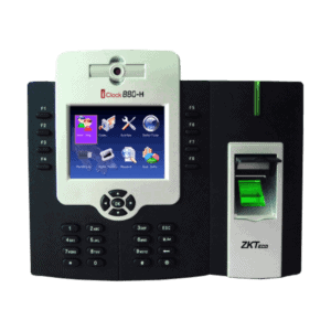 Terminal biométrique ZKTeco iClock 880 pour le pointage et le contrôle d'accès.