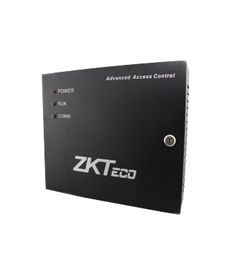 Installation du contrôleur ZKTeco InBio 260 dans une armoire électrique.