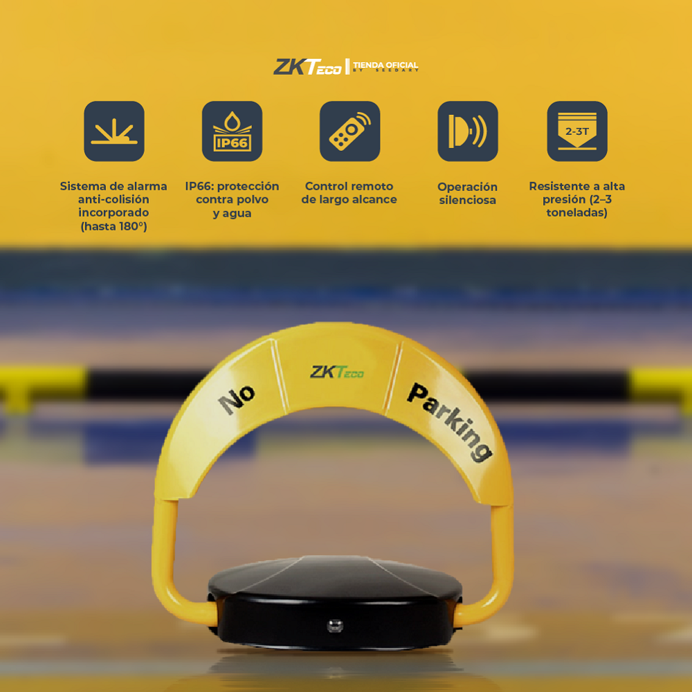 Installation ZKTeco Plock1 verrou automatique de parking au Maroc