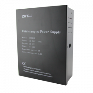 ZKTeco PS902B alimentation 12V 5A avec batterie de secours pour contrôle d’accès au Maroc