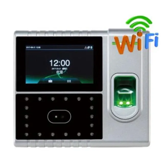 Badgeuse ZKTeco iFace502 avec reconnaissance faciale, empreinte digitale et badge RFID