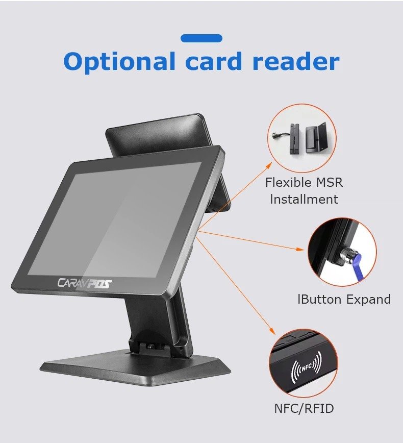 Terminal d’encaissement tactile CARAVPOS AIO-1588 pour commerce au Maroc