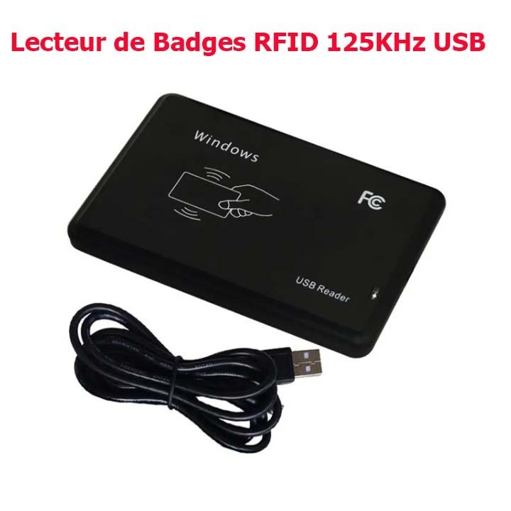 Dahua ASM100-D enrôleur de badges RFID 125 kHz USB pour contrôle d’accès