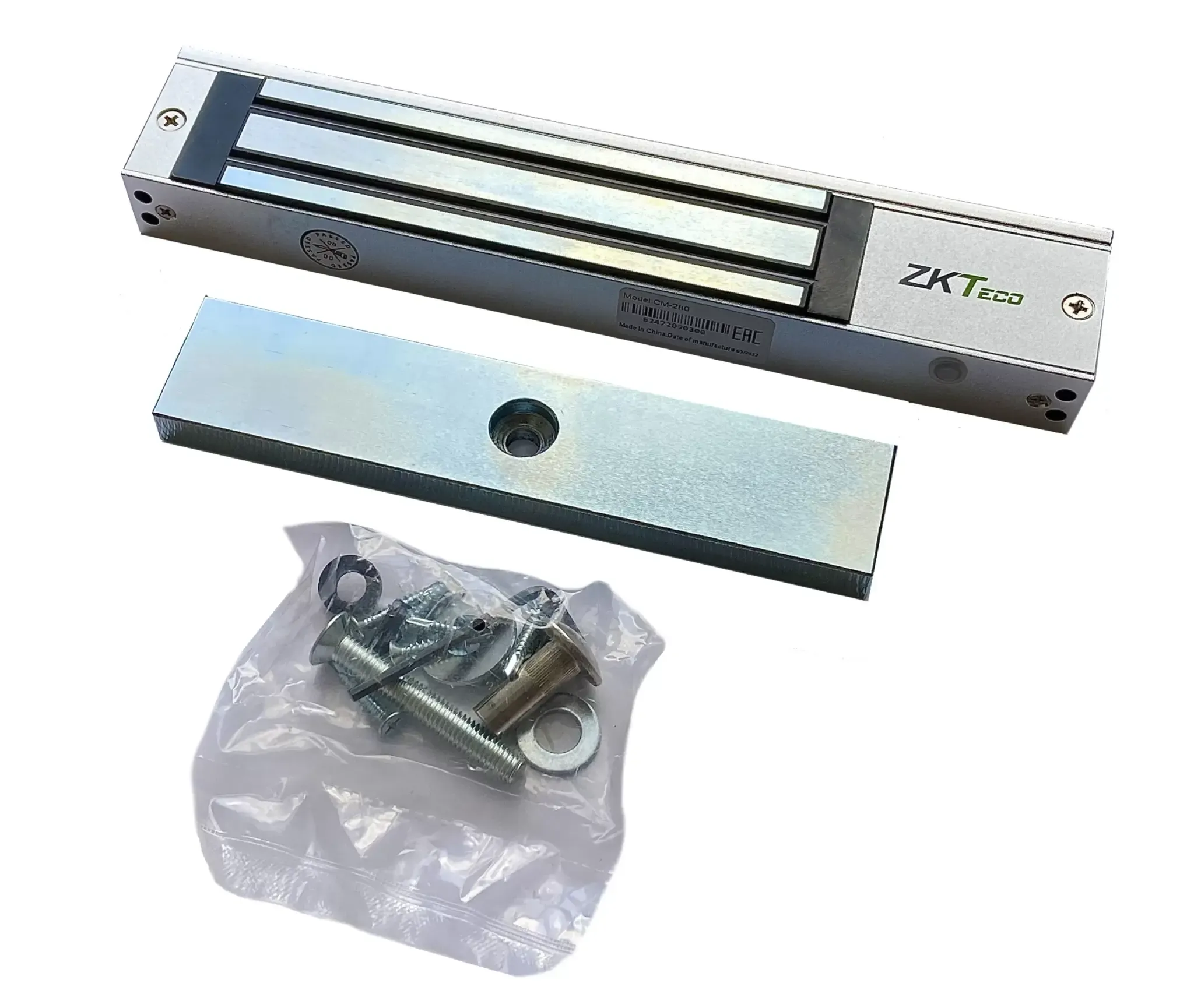 Serrure magnétique ZKTeco CM-280 avec corps en aluminium anodisé